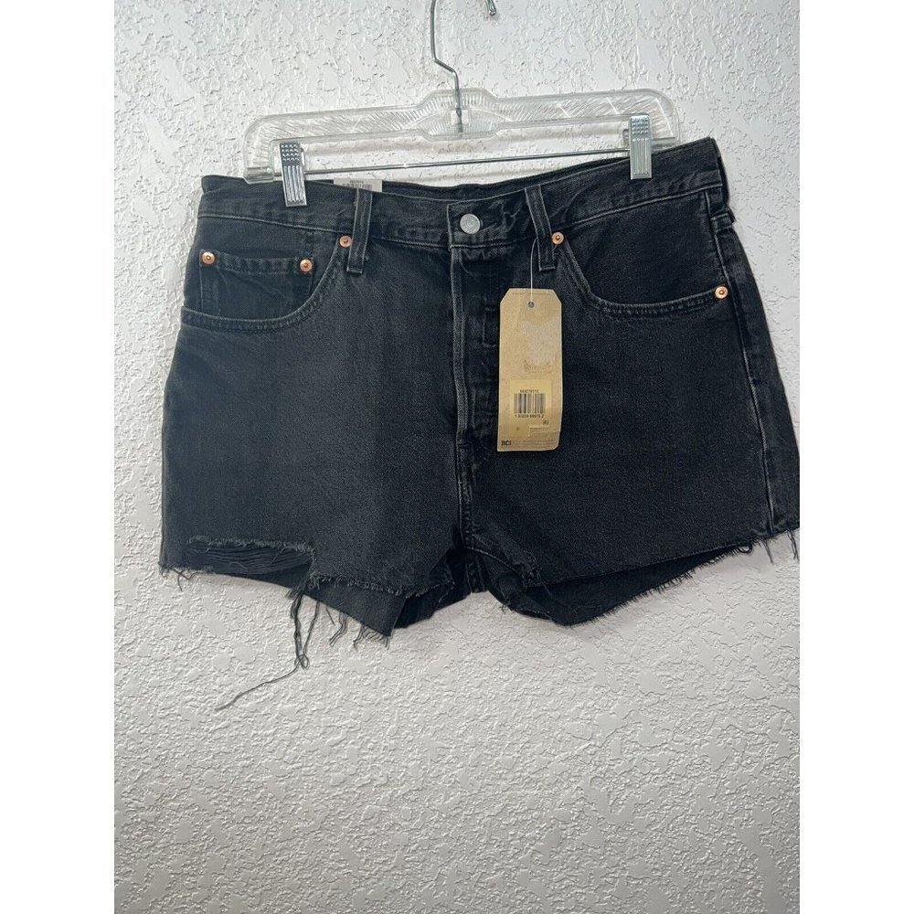 LEVI'S Womens 501 High-Rise Button Fly Cut-off Jean Shorts Size 31 NWTS New Q - Picture 11 of 12